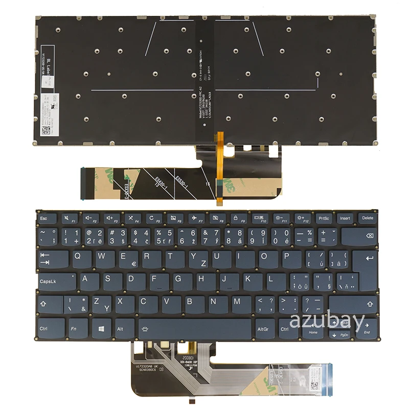 Клавиатура SwissCzech Slovak для Lenovo 530S-14 530S-15 C340-14 S530-13 S740-14 530-14 730-13 730-15 C640-13 C740-14 PD4SB синяя