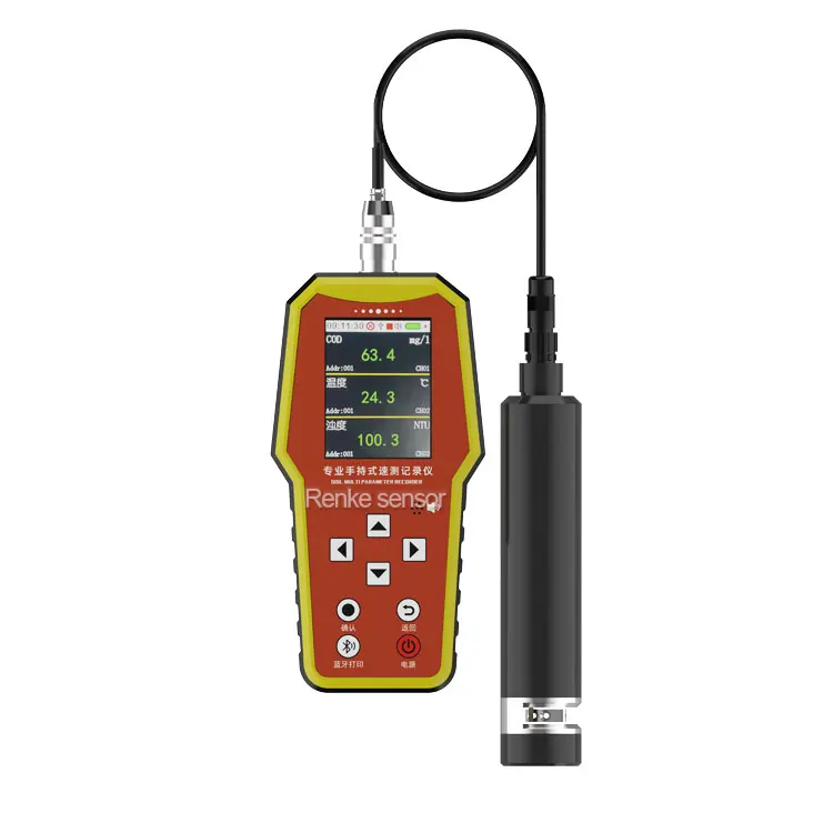 

Portable Water Quality Meter pH EC Turbidity COD Ammonia Nitrogen Dissolved Oxygen Residual Chlorine Sensor