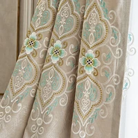 european style curtains for living dining room bedroom modern custom simple embroidery luxury high end door window curtain decor