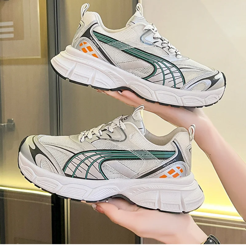 

Women's Casual Sneakers 2023 Fashion Breathable Mesh Lace Up Paltform Sports Shoes for Women Light Ladies Walking Shoes Tenis