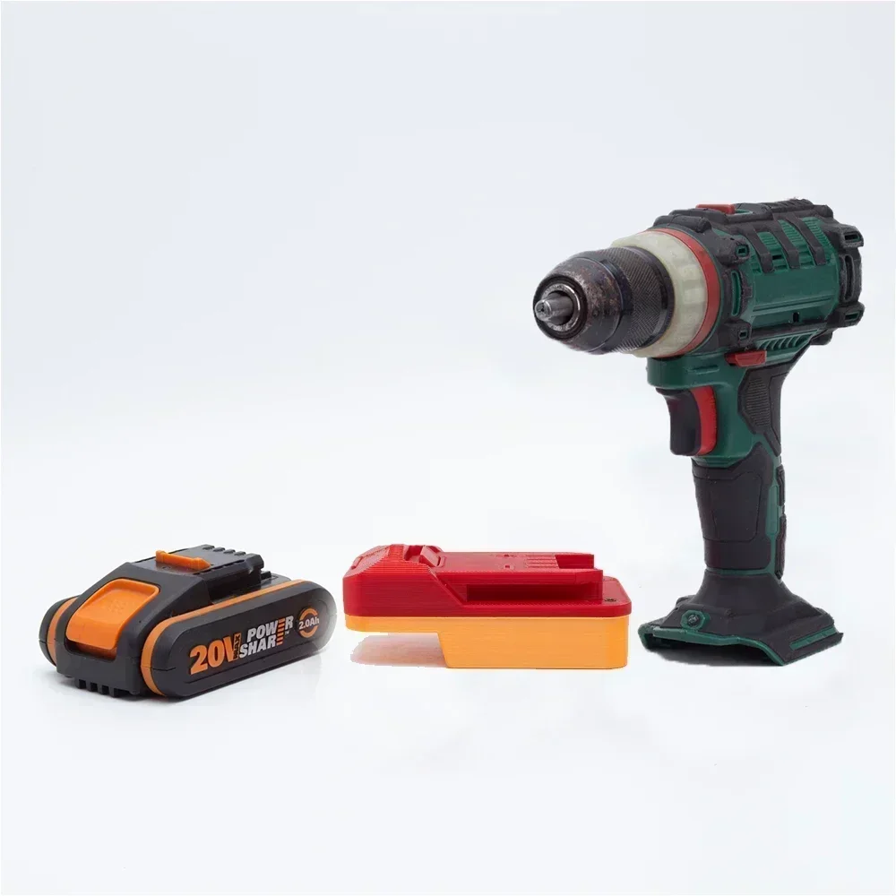 Адаптер-переходник для аккумулятора Worx 4pin 18V литиевый в серии Lidl Parkside X20V