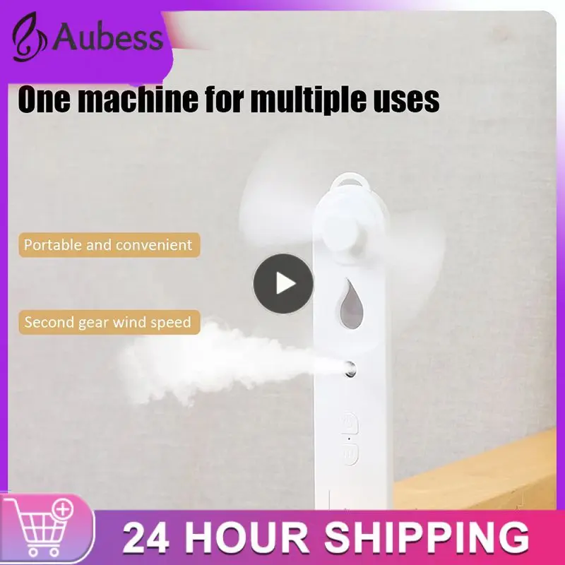 

Abs 2 In 1 Humidifier Battery Powered Usb Mist Fans Long Endurance Durable Face Steamer Air Conditioner Household Accessories 4w