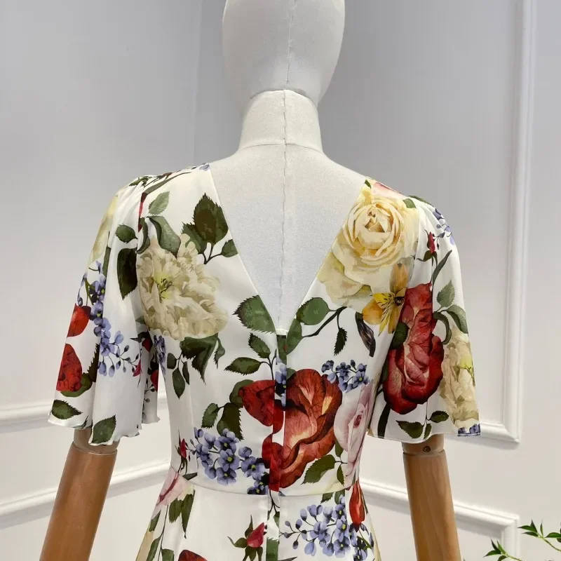 Рисунок 5 - Женское винтажное платье миди с цветочным принтом