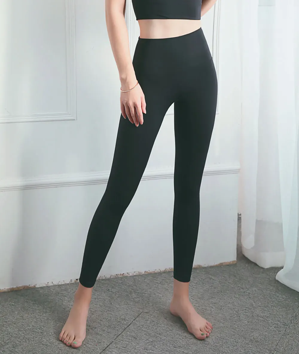 Lulu Leggings Yoga Pants Pink Seamless Sports Tights Gym Fitness Leggings High Waist Elastic Pant Women Running Spandex Trouser