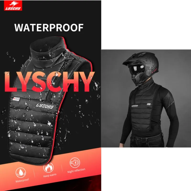 

LYSCHY Winter Long Neck Guard Motorcycle Ski Necktie Balaclava Moto Motocross Warm Cotton Neck Scarf Riding Protection