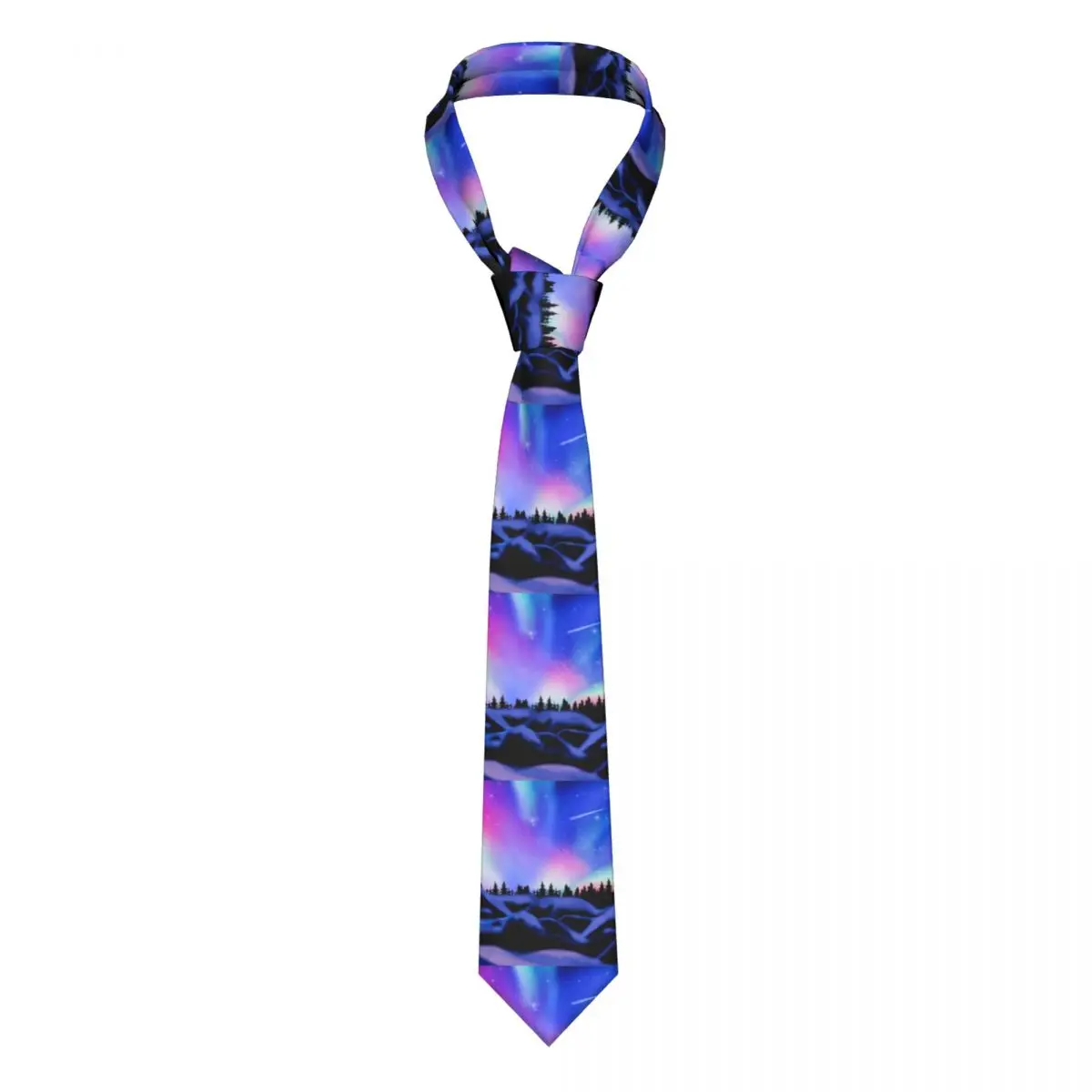 

Northern Sky Print Tie Dreamy Lights Party 8CM Neck Ties Men Gift Shirt Fashion Cravat