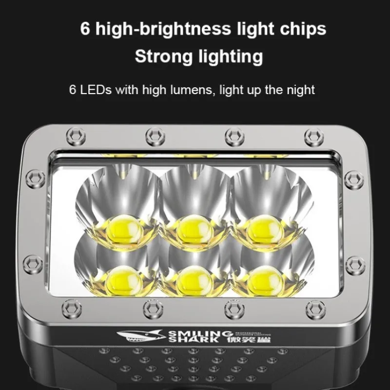 

Usb Rechargeable Led Flashlight Portable Six Lamp Beads Led Light Lamp High Brightness Camping Lights Night Outdoor Lighting