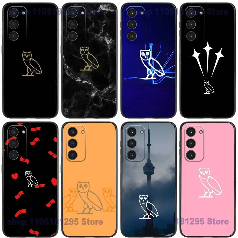 Фото Чехол для телефона D-Drake O-OvO OWL для Samsung Galaxy A20,21s,22,31,32,52,53,72,73,80,91, мягкий жидкий силиконовый чехол черного цвета №1