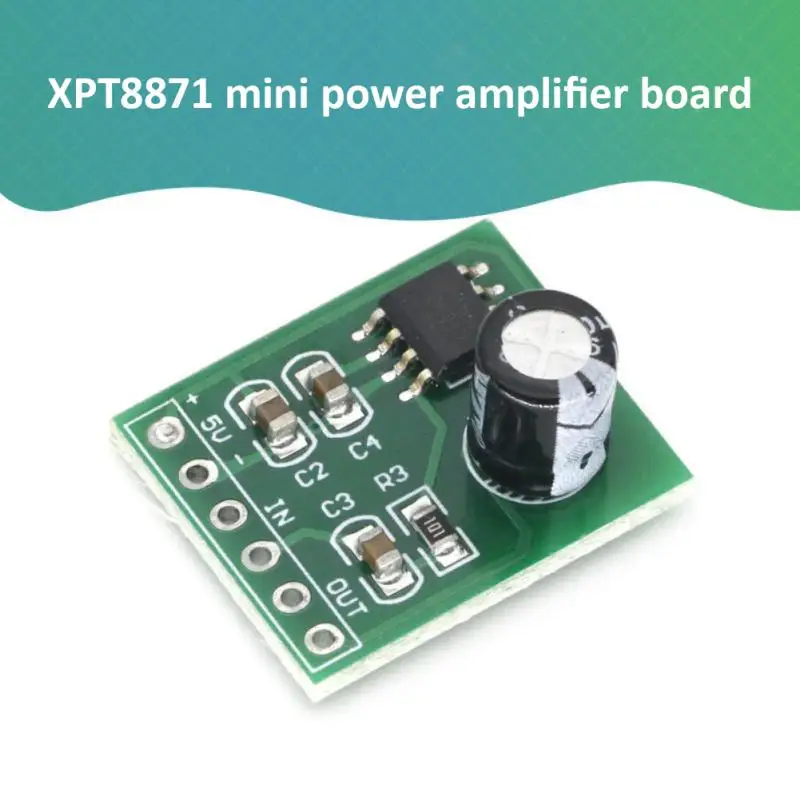 

XH-M125 XPT8871 Mono Amplifier Board DC 5V 1A 5W Audio Placa Amplificador Mini Speaker Sound Board Volume Control