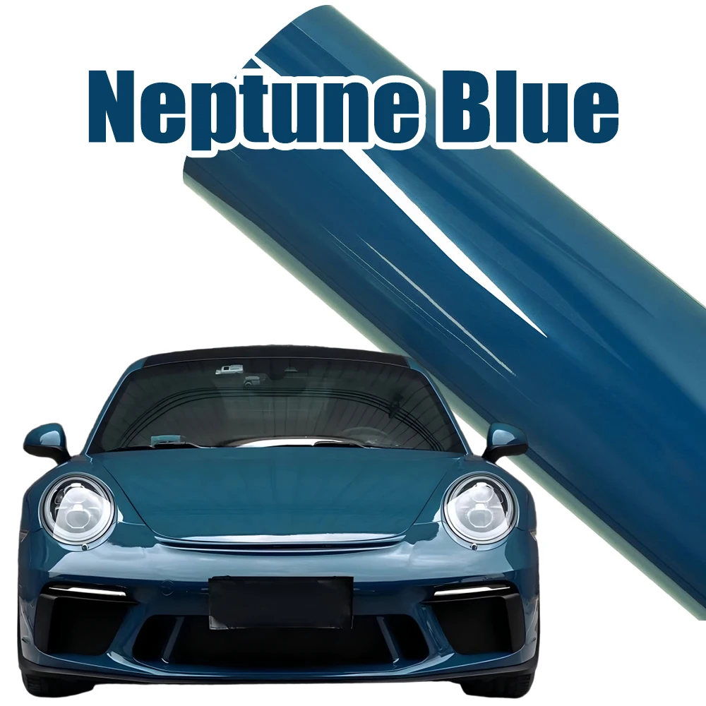 Фото Neptune синие автомобильные наклейки для домашних животных, виниловая пленка для изменения цвета кузова автомобиля, водонепроницаемая, против царапин, выпуск воздуха, авто аксессуары «сделай сам» №1