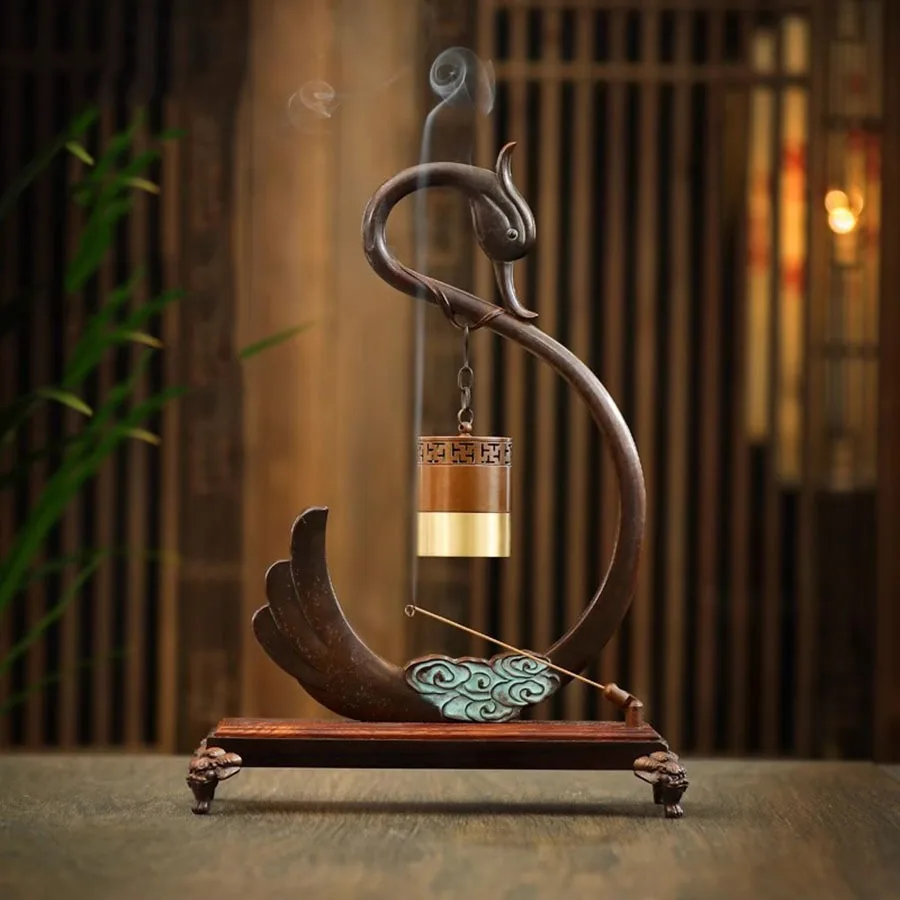 

Ornament Incense Burner Decoration Vintage Copper Incense Burner Holder Oriental Retro Traditional Norse Porta Incienso Censer