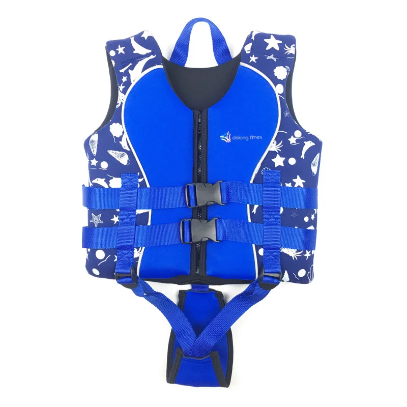 

Профессиональный спасательный жилет для детей, Детский плавучий жилет 3 мм, неопреновый спасательный жилет для плавания, аквапарка, песка, п...