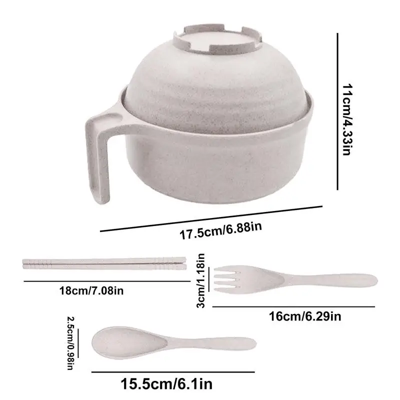 Набор мисок для рамэна портативные миски лапши с палочками еды ложка можно мыть в