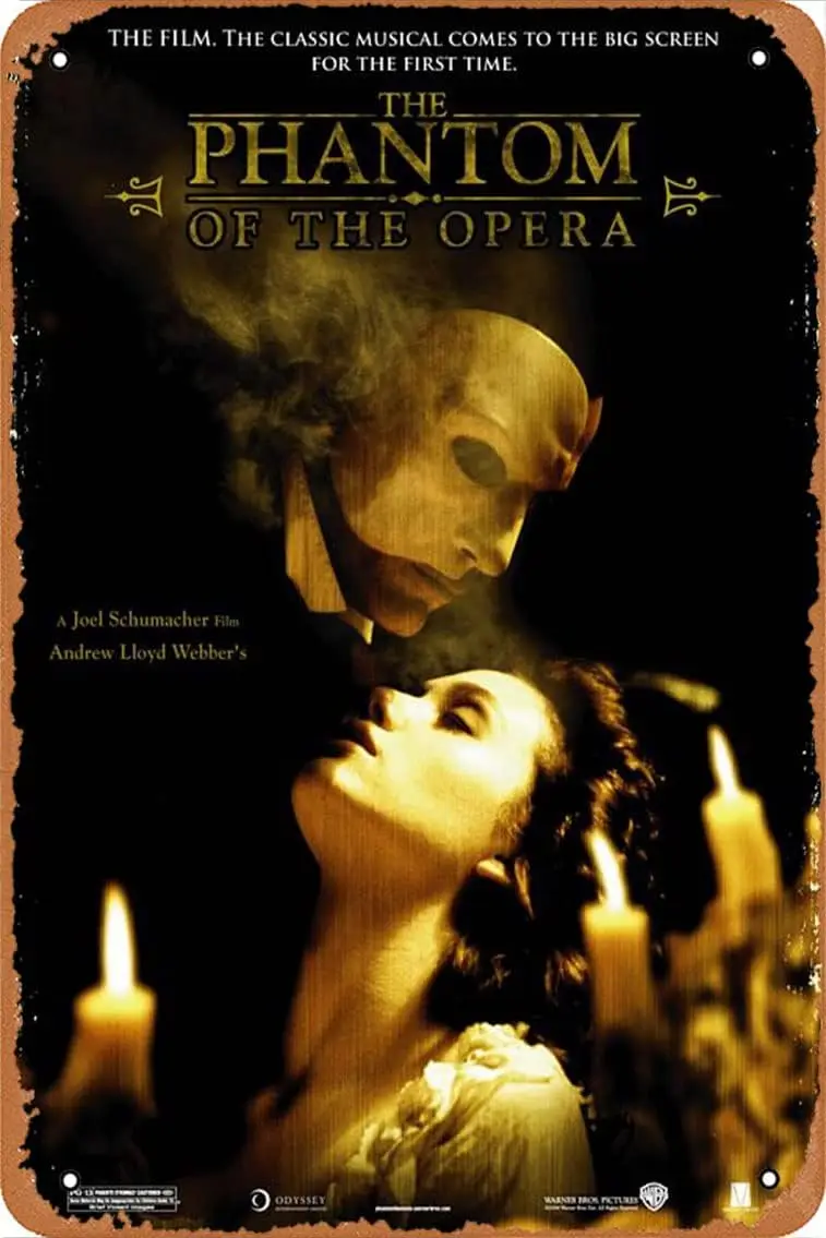 Ysrseu Retro The Fntom of Oper ( # 57) Metl Sgn Wll Decor Flm. clsscl Muscl поставляется с экраном bg для frst tme.