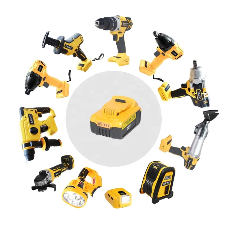 20-v MAX Cordless Brushless Hammer Drill Impact Screw Driver Cordless Power Tools Set Combo with Dewalts Socket