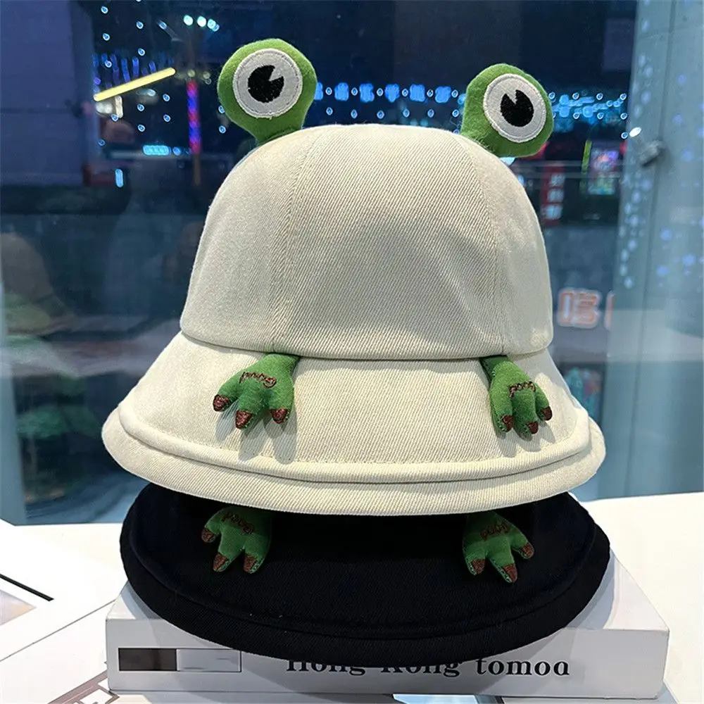 

Funny Frog Bucket Hat For Women Summer Autumn Plain Female Panama Outdoor Hiking Beach Fishing Sunscreen Woman Bob Caps