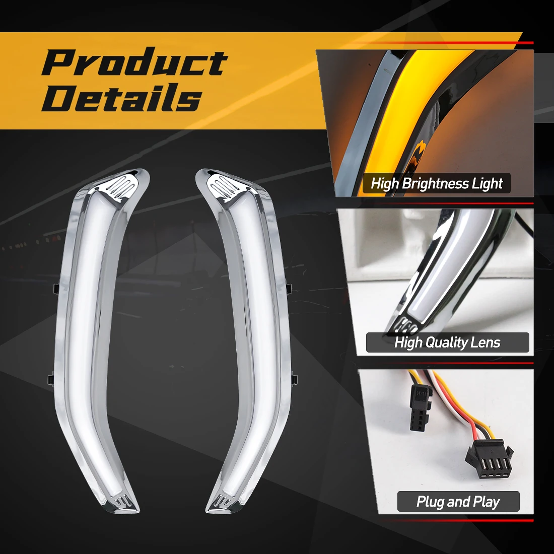 Ходовые огни дневного света Subaru Forester 2013-2015 Модель ABS Светодиодный материал