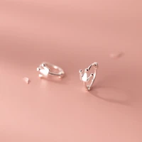 s925 silver glossy crown ear buckle cute personality fashion ear jewelry women earrings for women