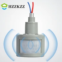 hzzkzz led motion sensor light switch outdoor ac 220v110v automatic infrared pir motion sensor switch with led light