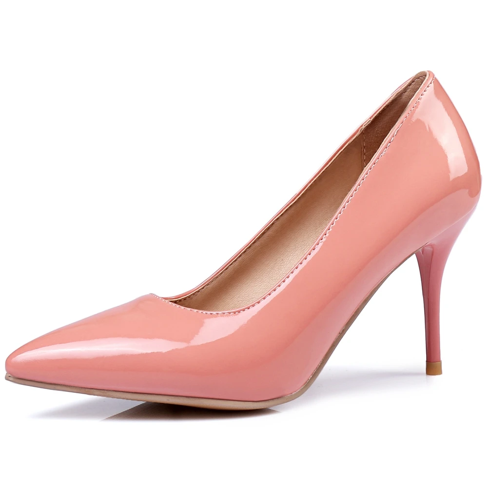 

2021 New Fashion Spring Summer Woman Pumps Big Size 48 High Thin Heels Comfy Walking Ladies Wook Office Lady Shoes Ellegant