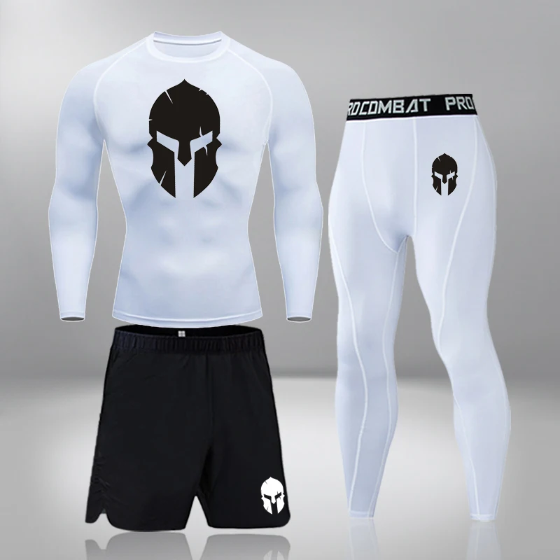 

Men Compression Running T Shirt Fitness Tight Sport Training Jogging Shirts Gym Sportswear Quick Dry Sports Stretch Leggings