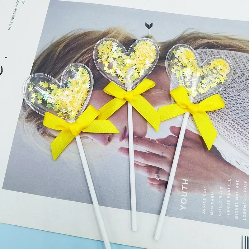 

Набор украшений для торта сердце 9 шт.