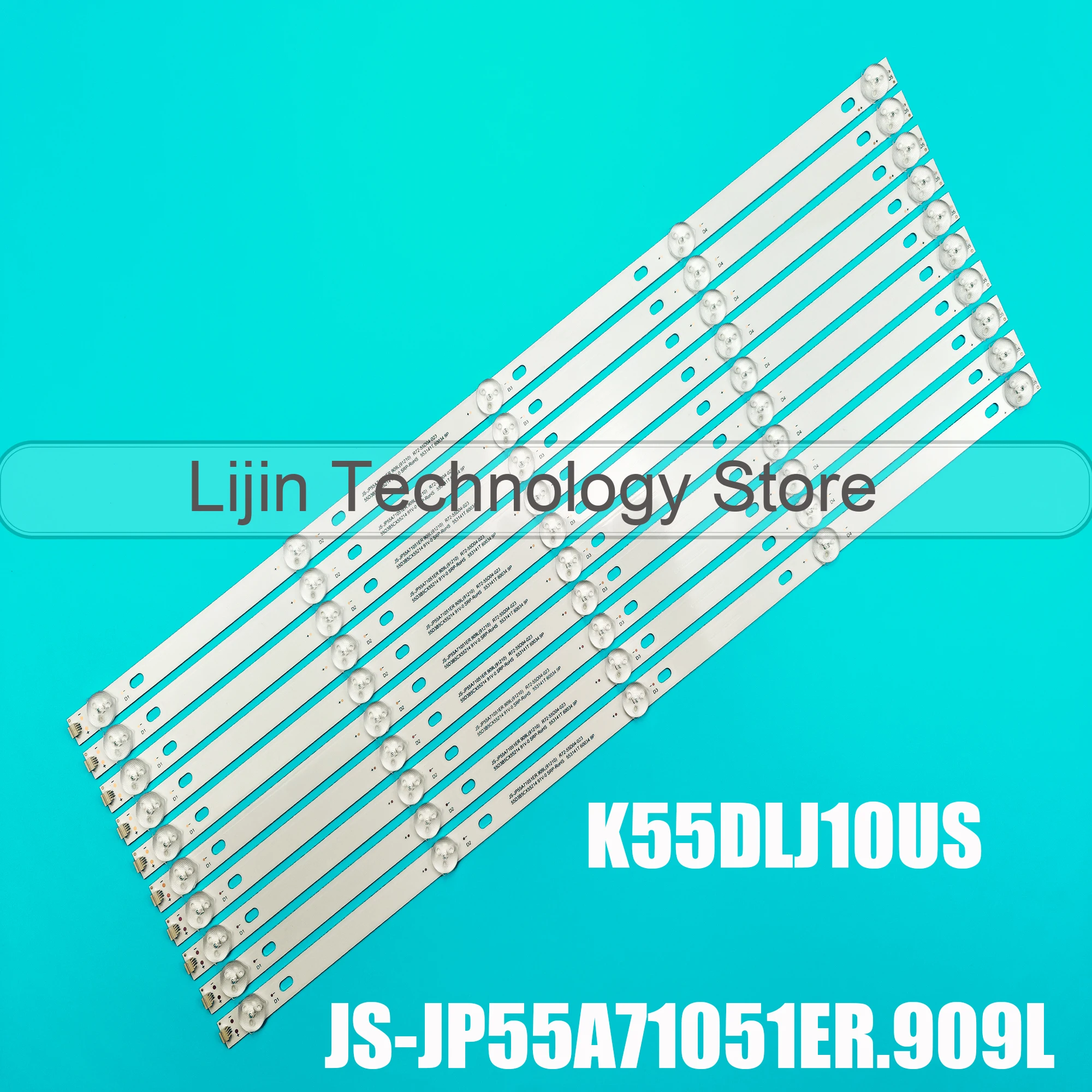 K55DLJ10US R72 - 55D04 - 023 JS - JP55A71051ER.909 Светодиодная подсветка (91210) 553141.6034.9P Телевидение 55 TDSISTEM