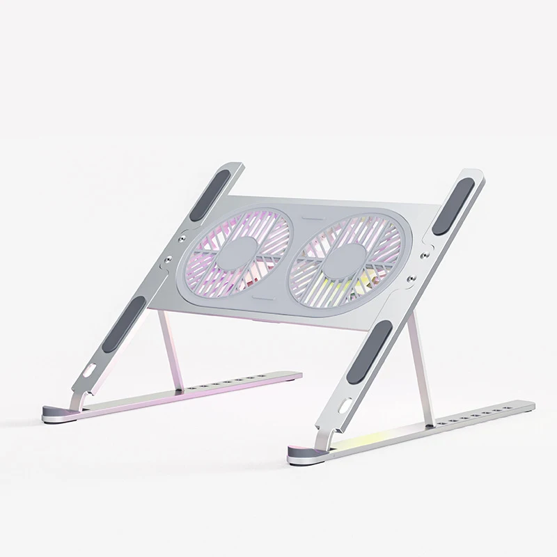 

Tablet Holder Stand with 2 Cooling Fans for iPad Pro MacBook Air Pro Microsoft Surface ThinkPad Surface Chromebook Bracket Mount