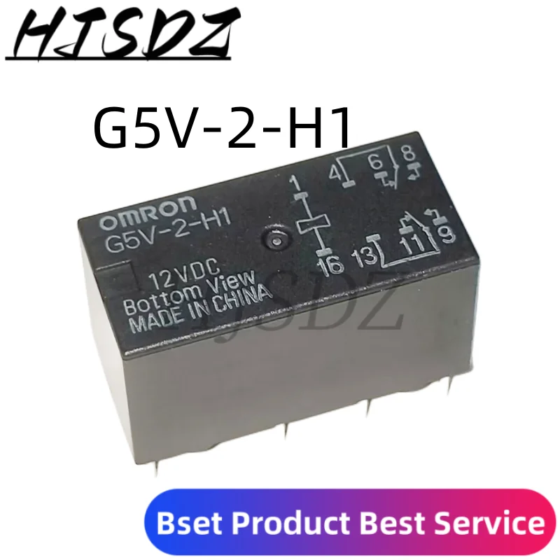 Omron-relé original, G5V-2-H1-5V/12V/24V/48V, 5V/12V/24V/48DC 1A 8Pin, nuevo, 10 Uds.