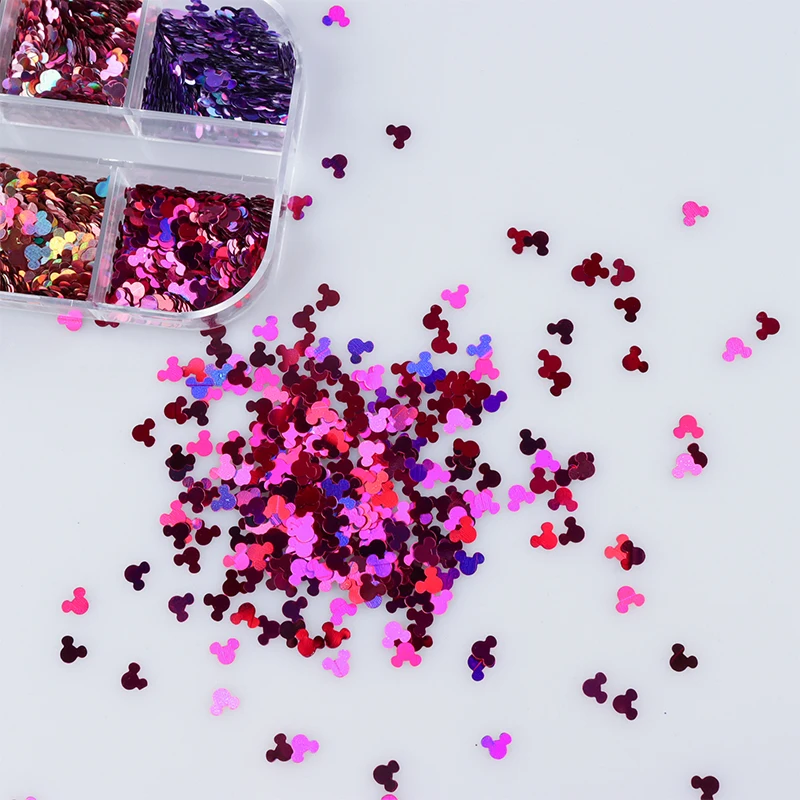 

12Color Cute Rat Head Flakes for DIY Resin Molds Fillings Epoxy Resin Complete Kit Pendant Jewelry Making Craft Nail Accesorios