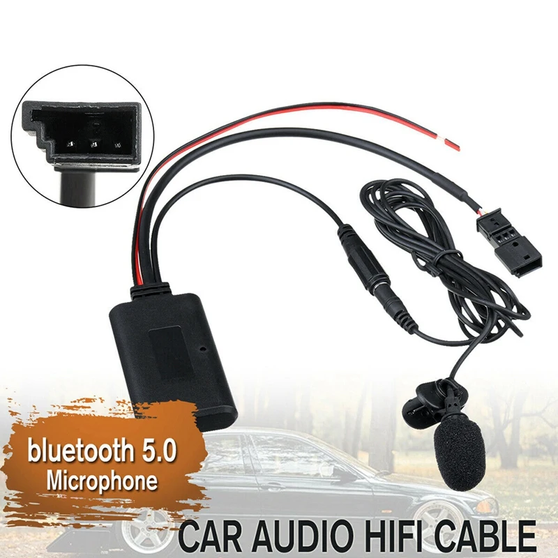 

Новый Автомобильный Bluetooth 5,0 + аудио hi-fi кабель адаптер микрофон для-BMW E54 E39 E46 E38 E53
