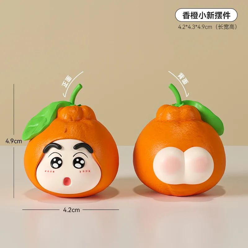 Периферийные фруктовые куклы Crayon Shin-chan украшения для офисного рабочего стола