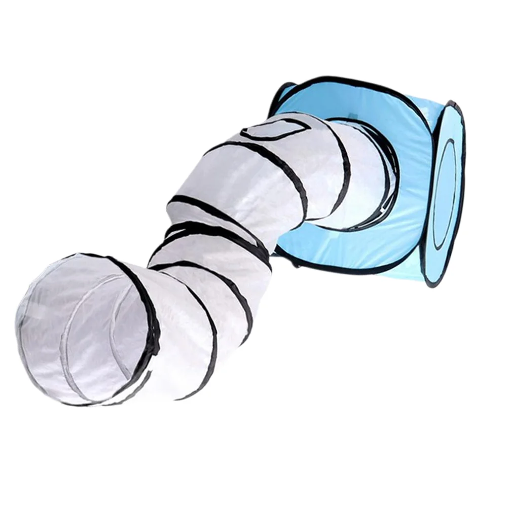 

Creative Collapsible Cat Tent Type Tunnel Pet Supplies Cat Tunnel Size Blue