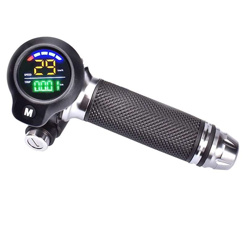 

Electric Bicycle Replacement Speed Mileage Display Electric Vehicle With Lock Turn Handle Scooter Speed Control Handle