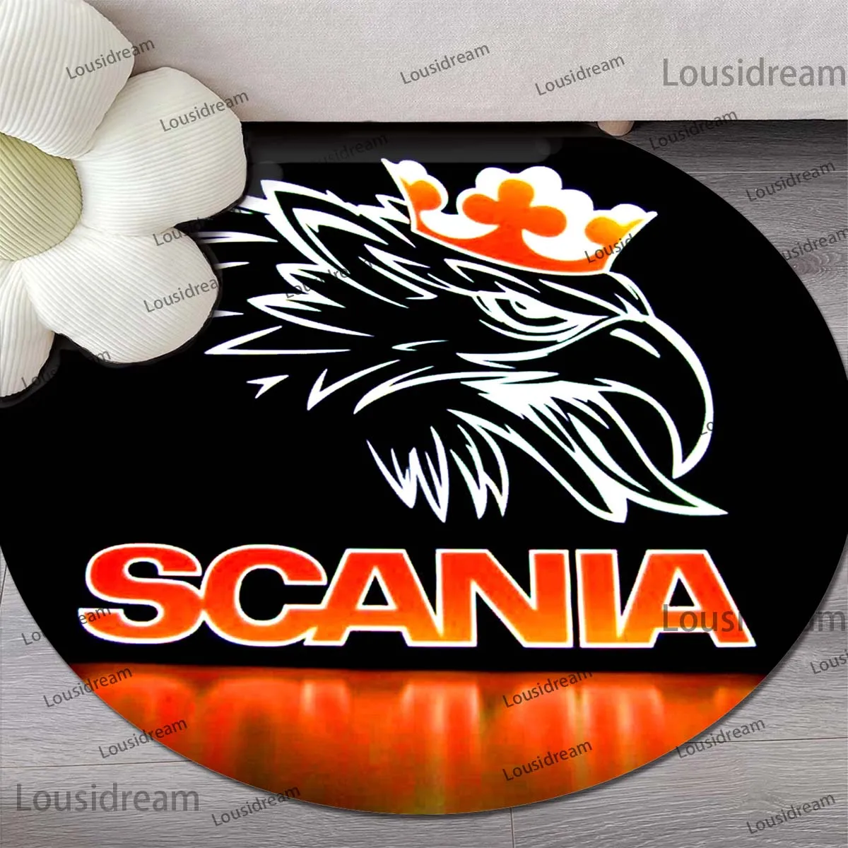 

Truck Carpet Round Car Rug Sofa Mat Auto Parts Kicthen Mat Pet Mat Carpets for Living Room Alfombra Gift Dropshipping