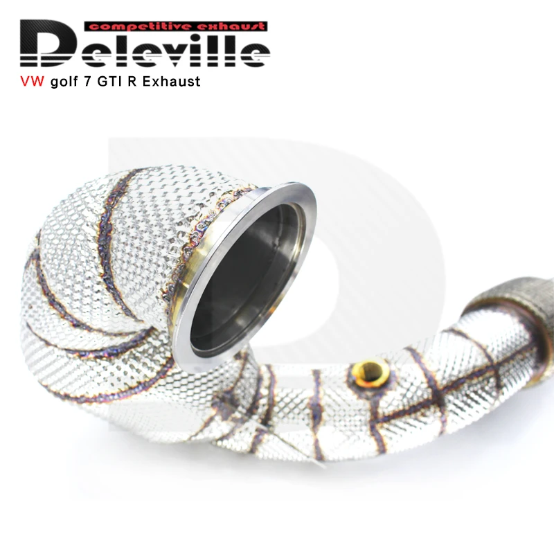 Высокопроизводительная выхлопная система LXBY-Exhaust Downpipe 2014-2020 из нержавеющей стали для VW GOLF GTI MK7 2.0T (art.: 3920da89369ca) - 3920da89369ca