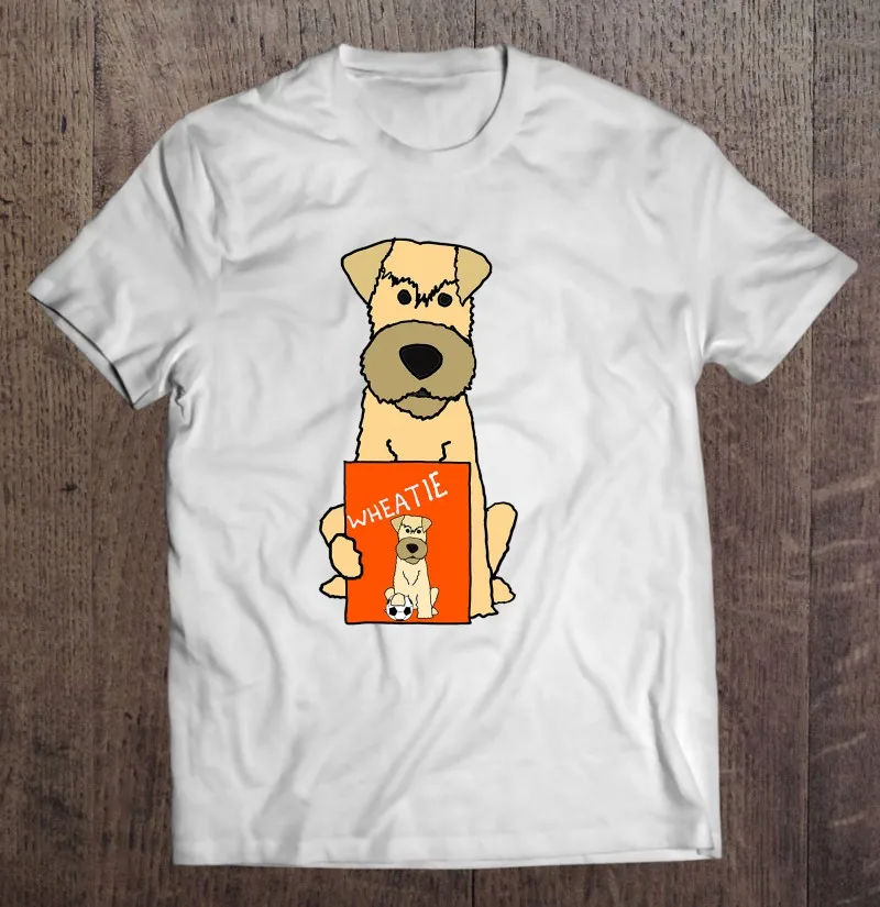 

Смешная футболка Smileteespets Wheaten Terrier с принтом ест хлопьев, мужские футболки, мужская одежда, Винтажная Футболка оверсайз, женская футболка