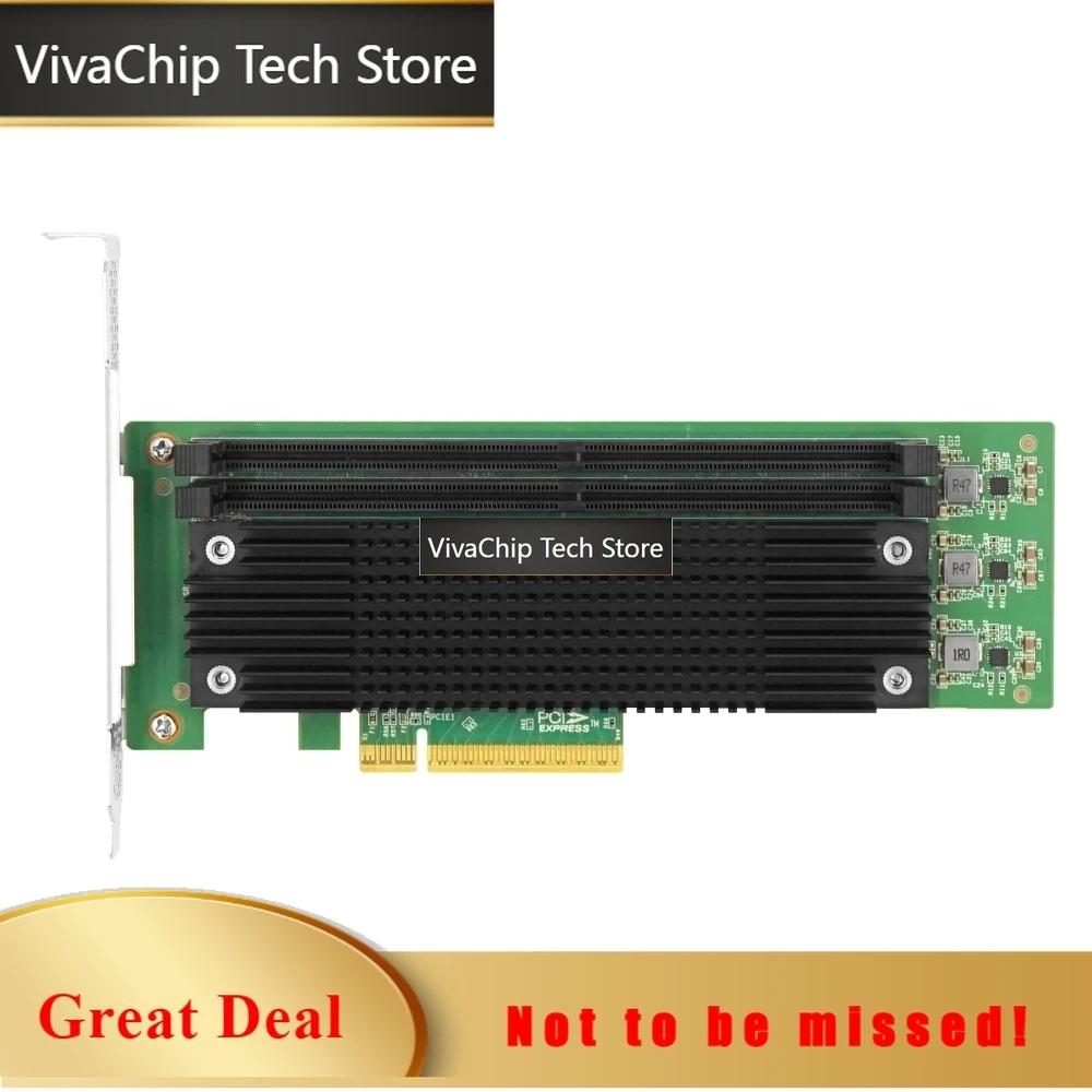 Фото Адаптер VivaChip TechPCle 5.0 x8 2*DDR5 CXL (на базе Montage) №1