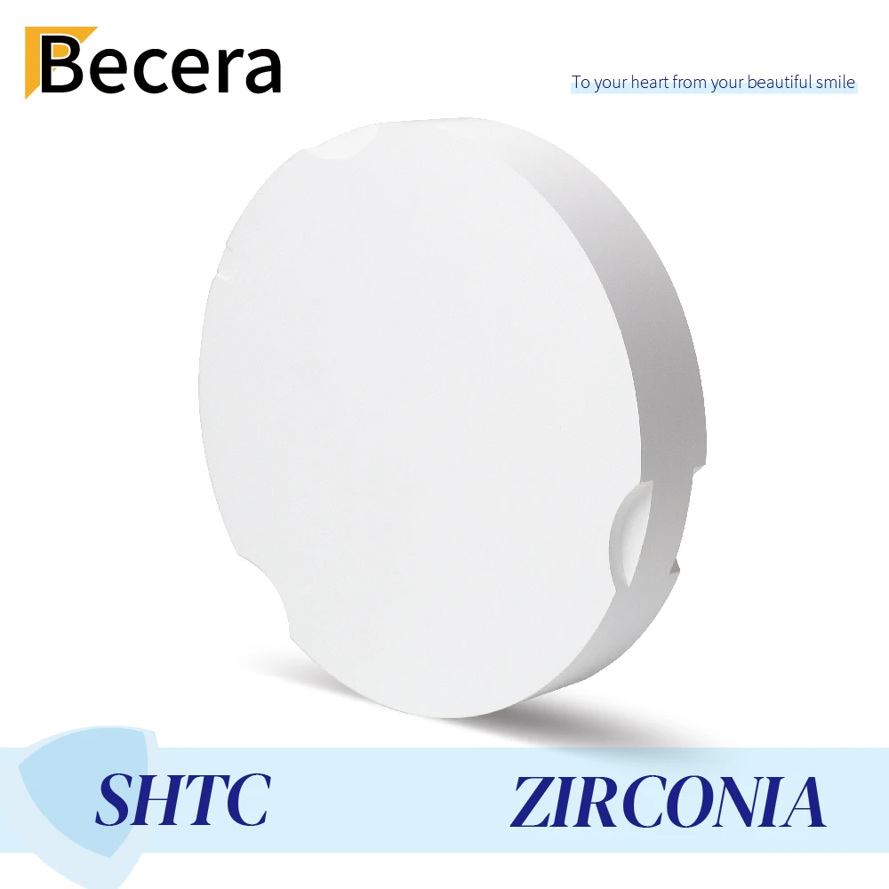 SHTC Dental Zirconia Block Preshade Super Translucency Full Contour Crown Bridge Material for Zirkonzahn CAD CAM Milling System