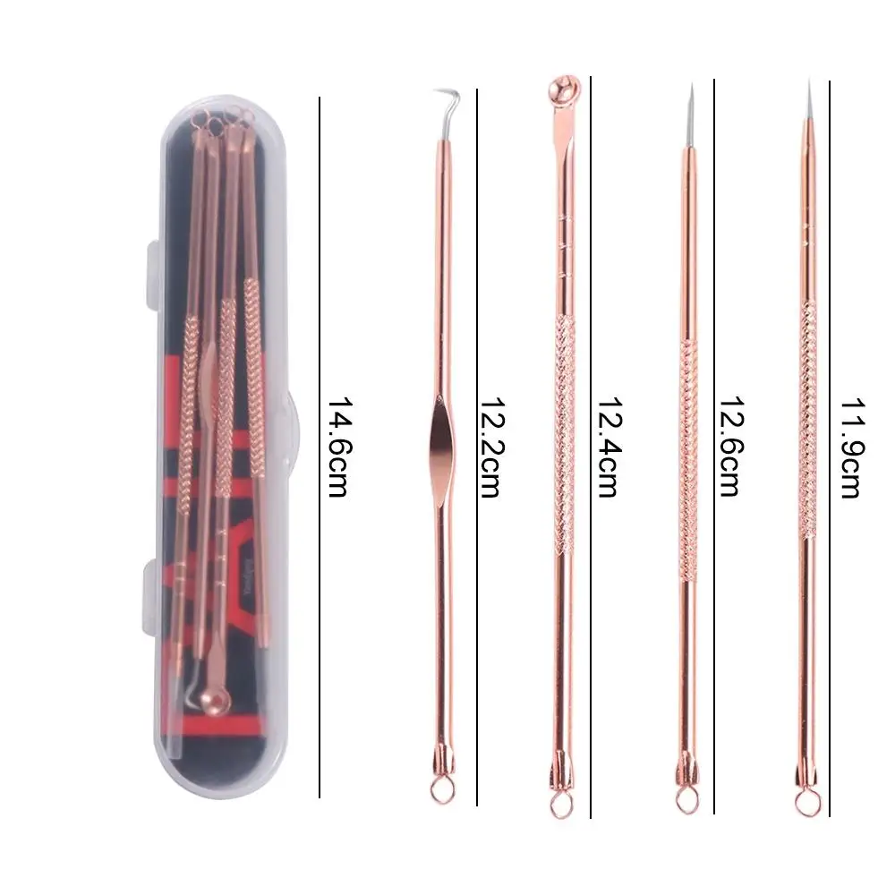 Иглы для удаления черных точек из нержавеющей стали розовое золото средство от