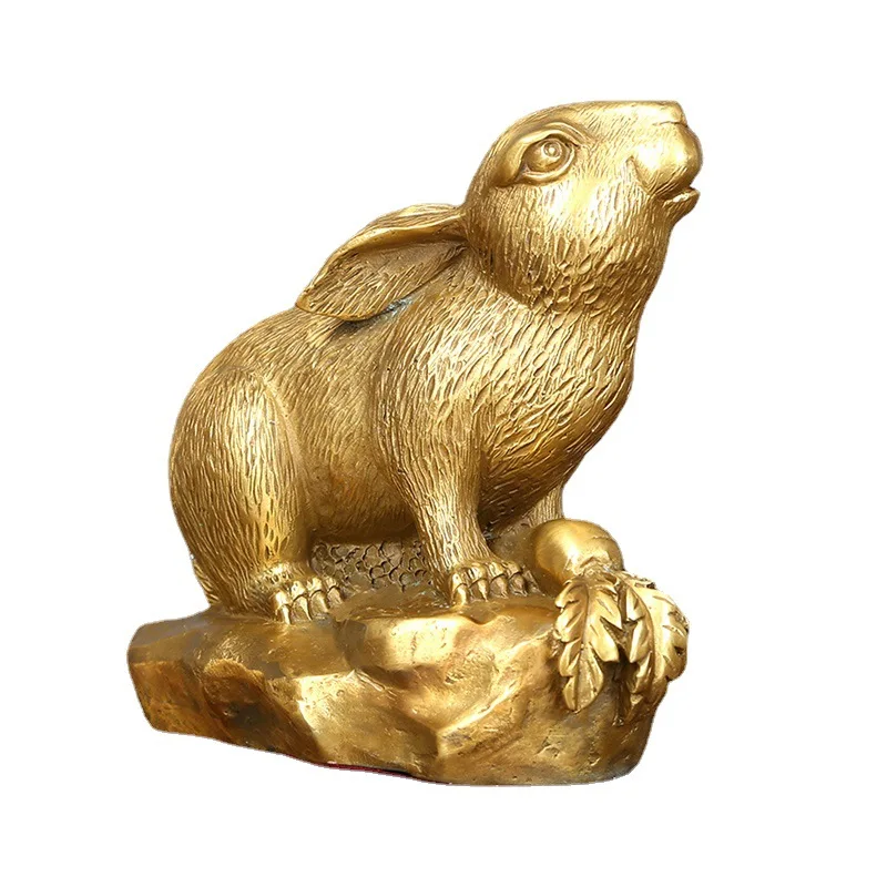 

MOZART Brass Rabbit Craft Home Decoration Gifts For Business Office And Living Room S Chinese Traditional Style Antiques Fine