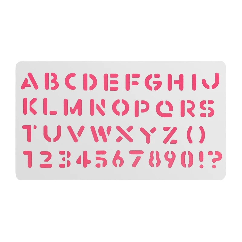 

Metal Journal Stencils Letter Number Stainless Steel Stencil Templates Tool for Painting Wood Burning Carving Pyrography Engravi
