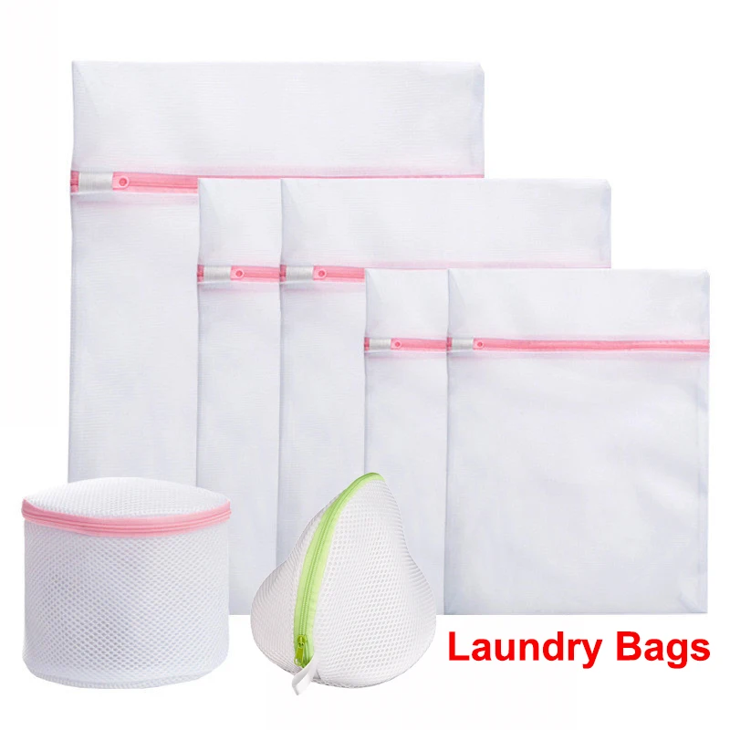 

Mesh Laundry Bag Clothes Underwear Lingerie Bra Wash Bags Clothing Bras No Deformed Pouch Protection Net Basket Washing Bags Big