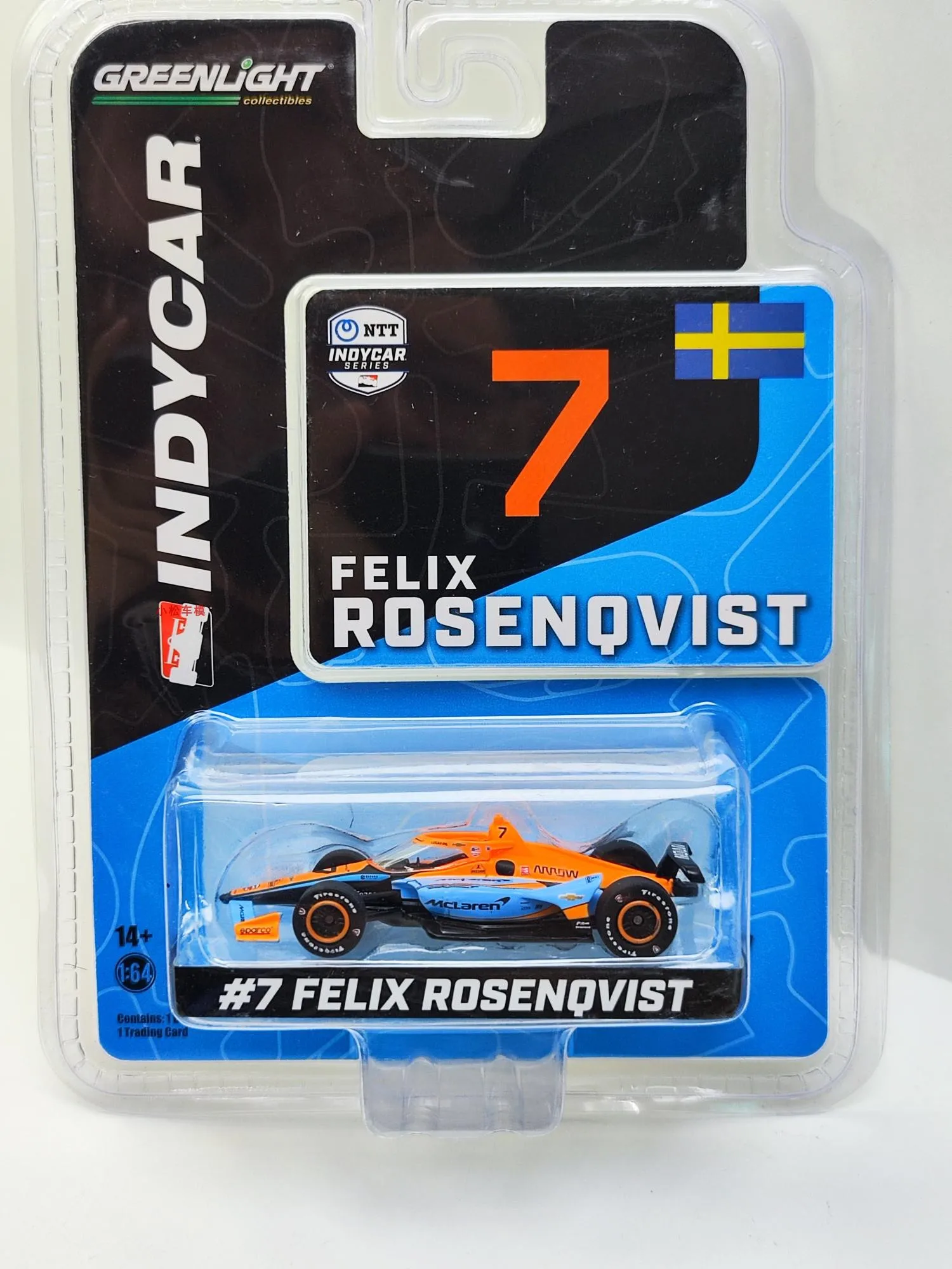

Nicce 1:64 2022 NTT IndyCar Серия #7 Феликс розенквист Arromac Laren SP модель автомобиля литой металлический сплав Модель автомобиля игрушки