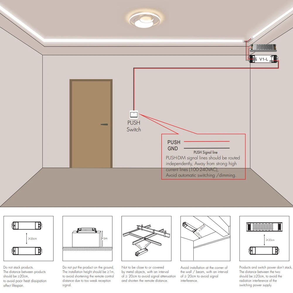 Высокомощный флэш-контроллер 1CH 360W DC 12V 24V 36V 48V