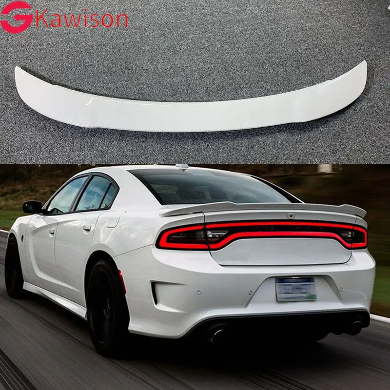 New Carbon Fiber Look /Black Car Rear Roof Spoiler Wing Trunk Spoiler Wing Lip For DODGE Charger SRT SXT R/T Pursuit 2015-2019