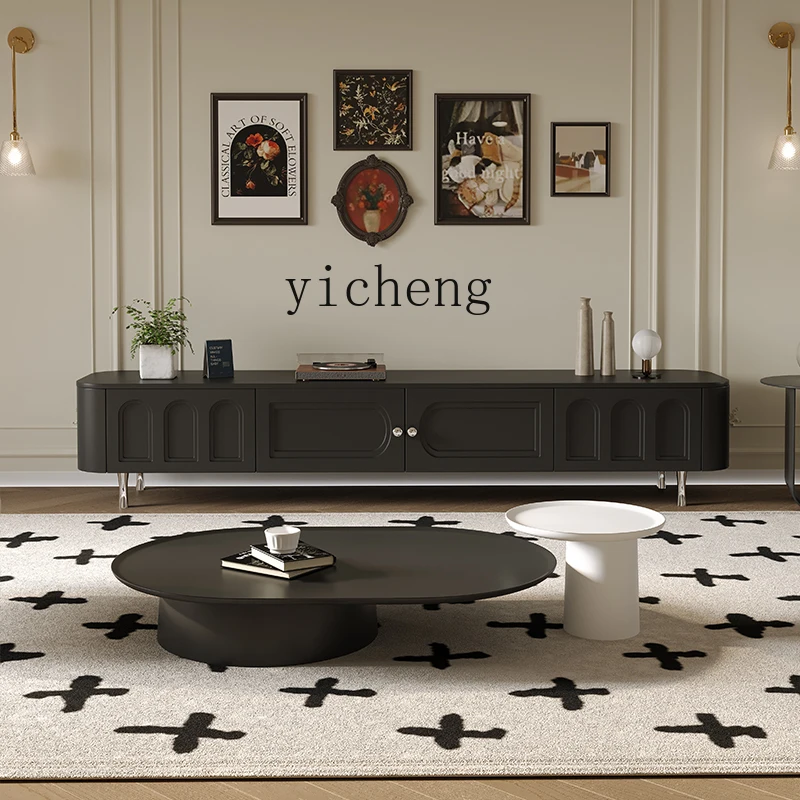 Французский телевизионный шкаф HYP в стиле ретро и чайный столик комбинации для