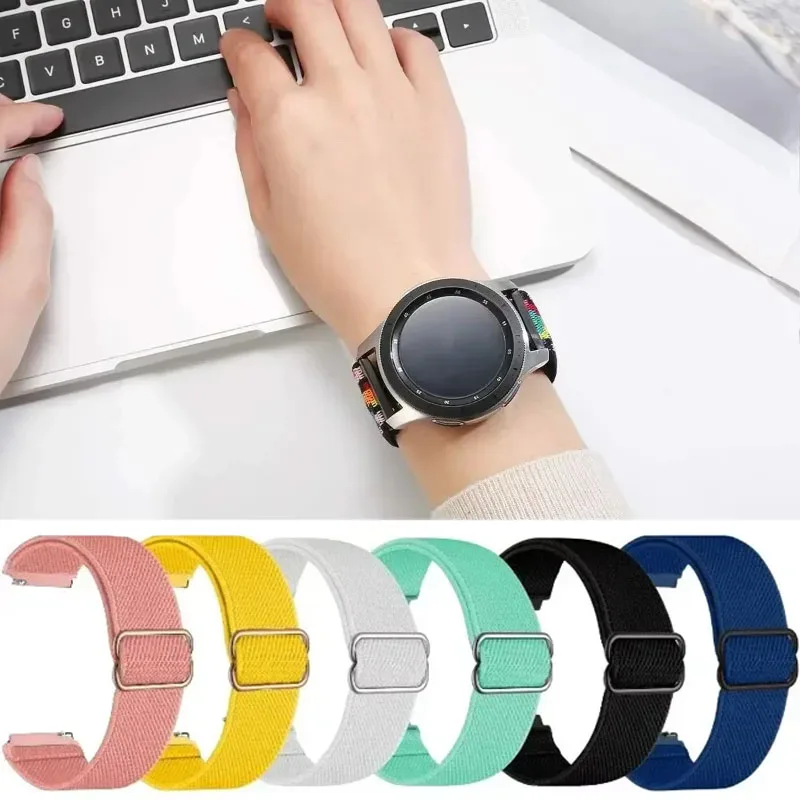 Фото Нейлоновый ремешок 20/22 мм для Redmi Watch 5 Lite-Active, Huawei GT6 5 4 46 мм, дышащий браслет для Amazfit Active 3-2-Max Balance 2 №5