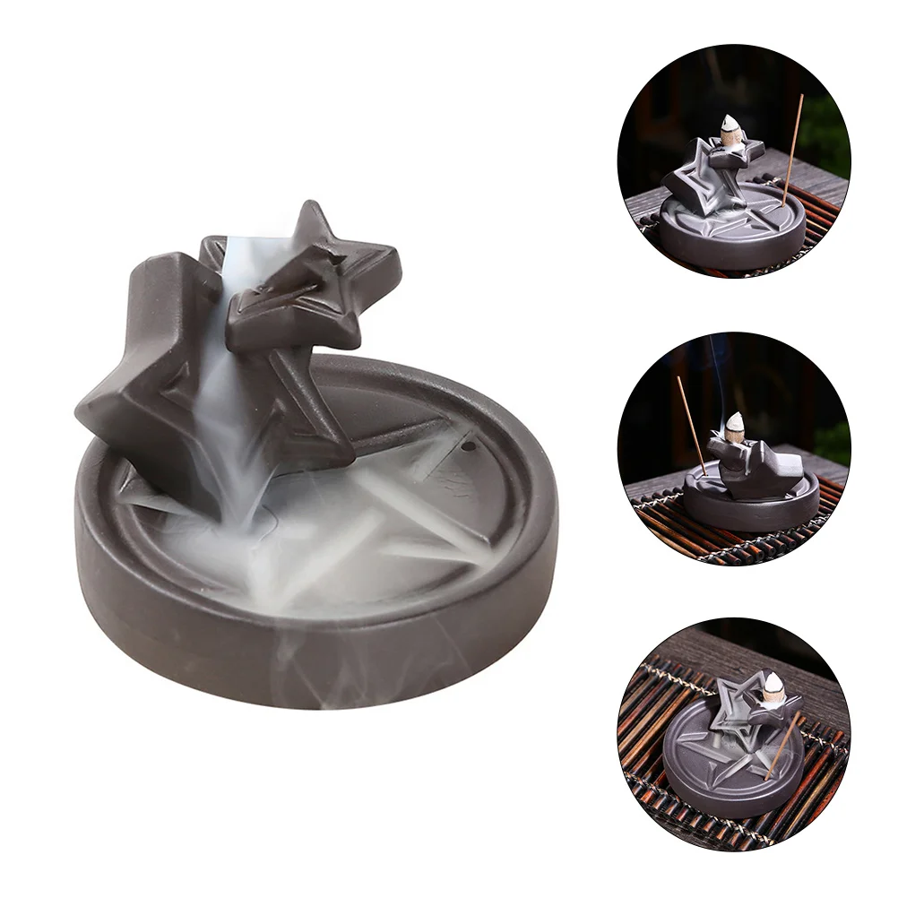 

Burner Waterfall Desktop Holder Aromatherapy Decorative Censer Porcelain Ornament