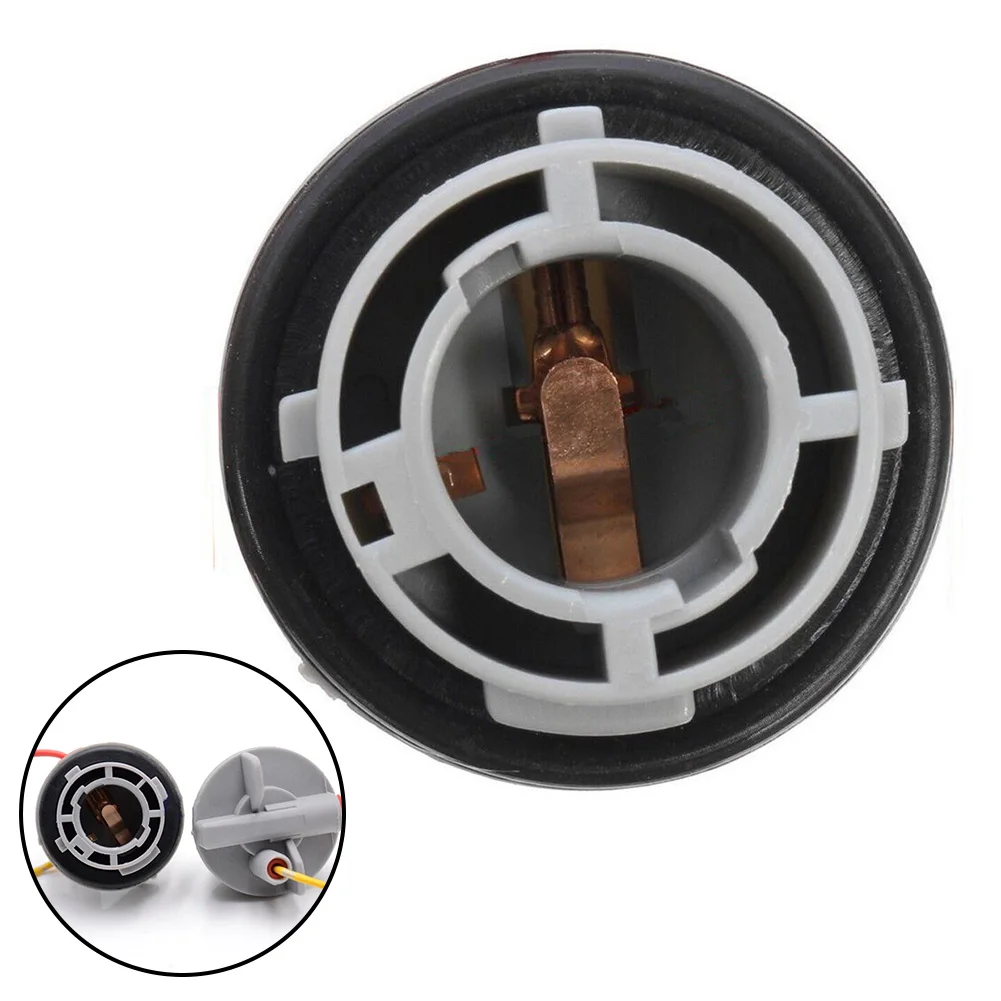 

2pcs Car Bulb Holder Connector For Indicator Stop Tail Brake Light BA15S 1156 382 Lock And Design With Waterproof Rubber Seal.